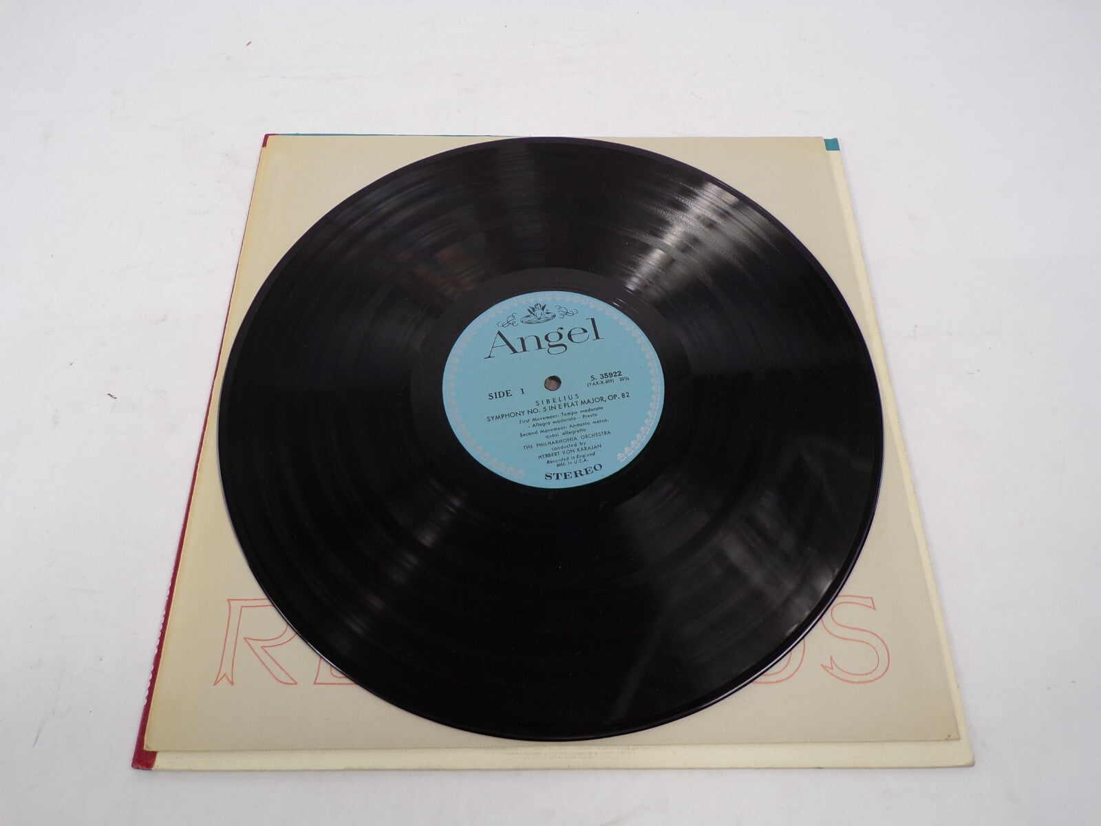 Sibelius Symphony Finlandia Herbert Von Karajan Philharmonia Vinyl Record