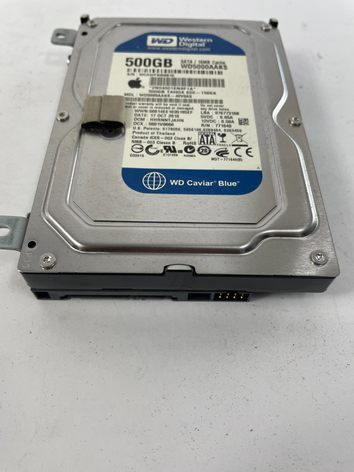 Western Digital WD5000AAKS 7200RPM SATA 500 GB Internal Hard Drive Cache 16 MB