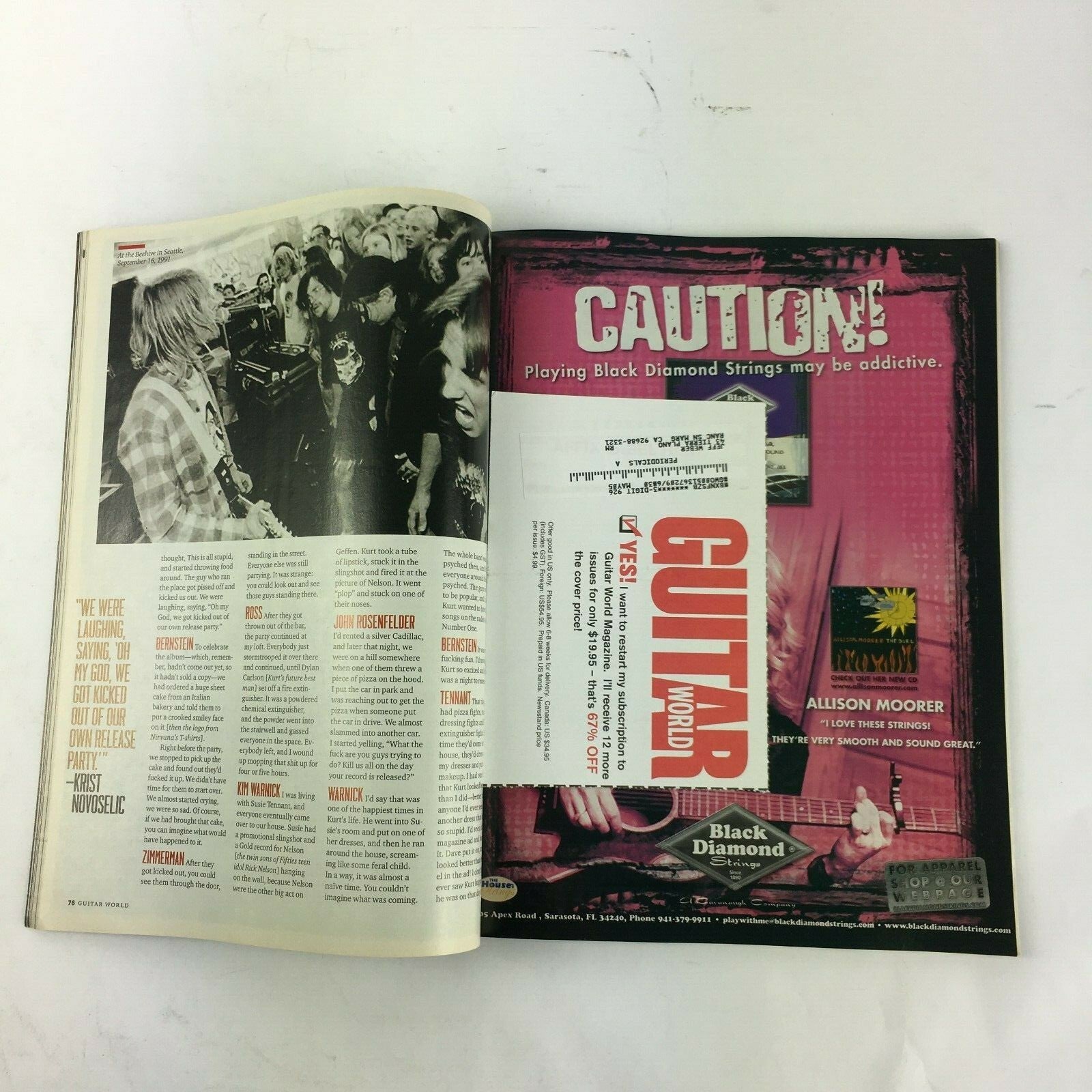 June 2005 Guitar World Magazine Nirvana the RecordingSessions My ChemicalRomance