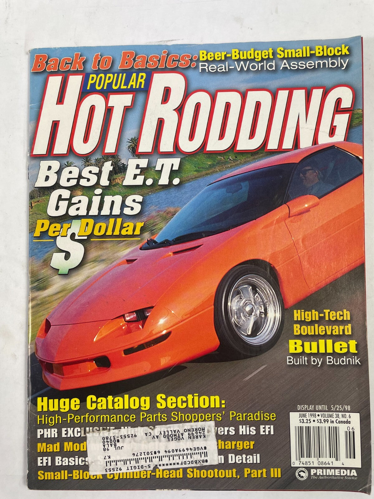June 1998 Hot Rodding Magazinee Best E.t. Gains Per Dollar High - Tech Boulevard