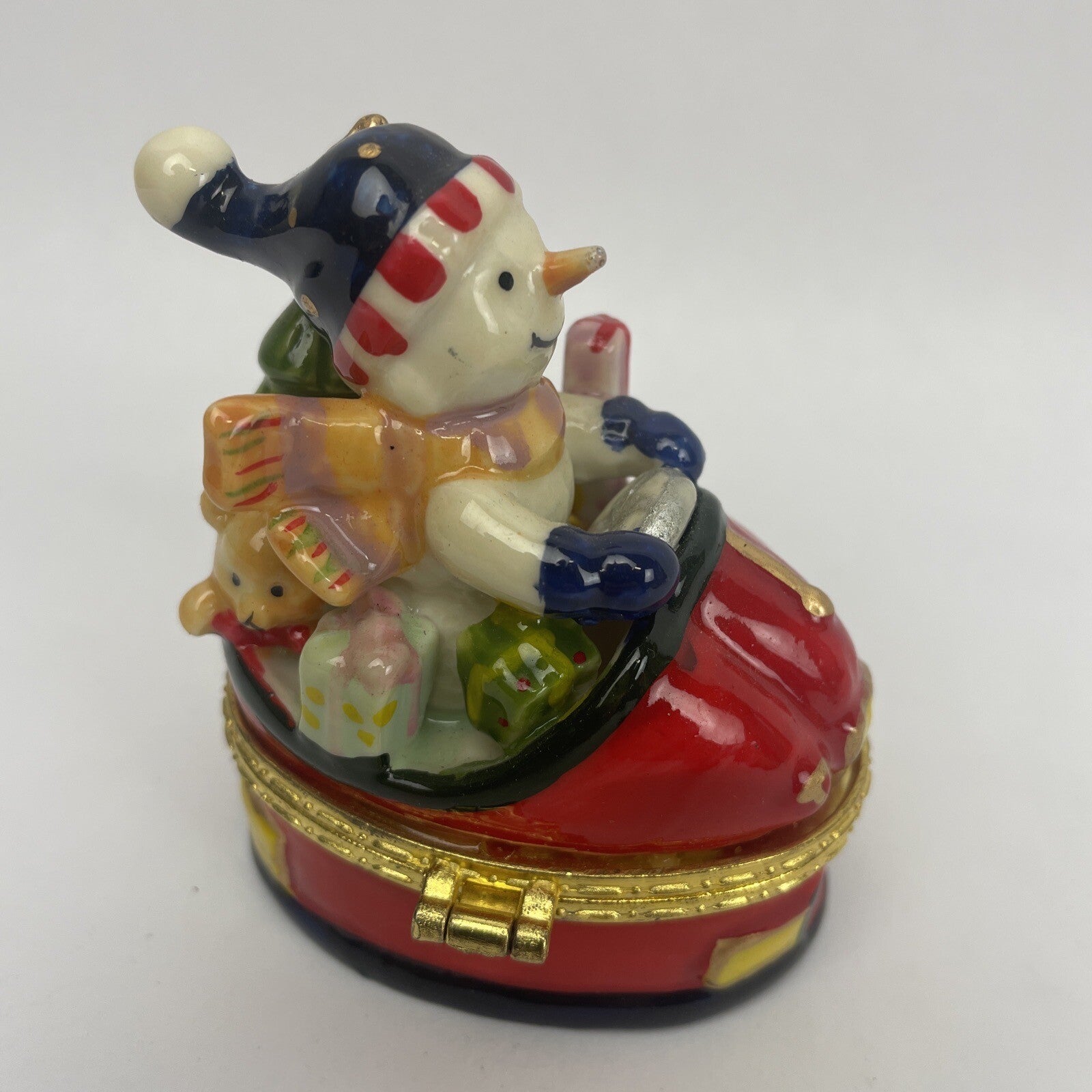 8 x Vintage Trinket Boxes Ceramic Christmas Beach Woody Mother Goose Mermaid