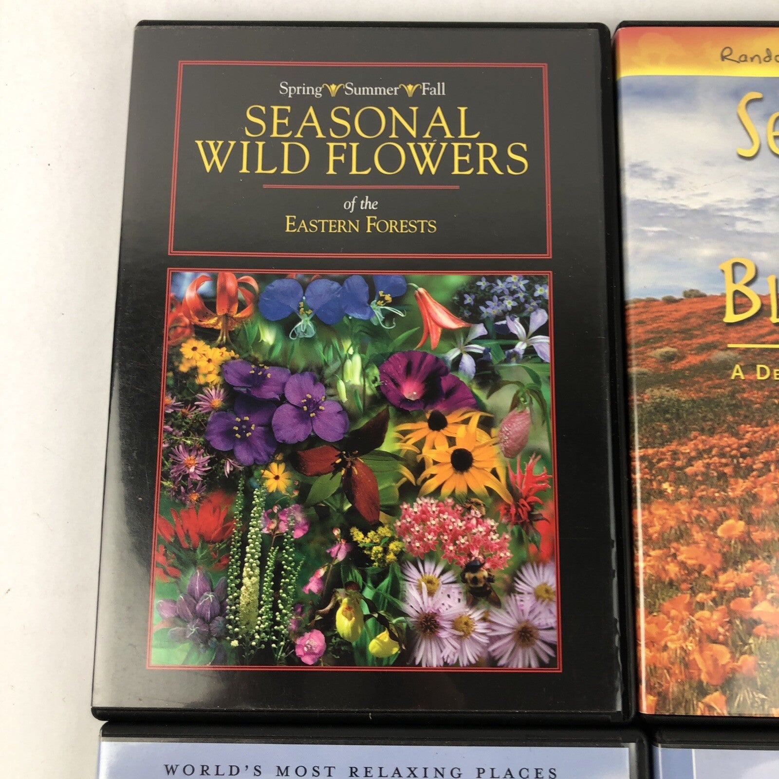 4 X Beautiful Flowers & Gardens Collection DVD Lot Sand Blossoms Wild Flowers