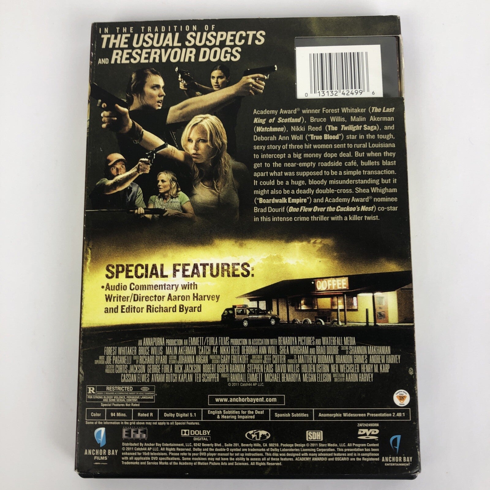 Catch .44 - DVD By Bruce Willis Nikki Reed Forest Whitaker - AARON HARVEY FILM