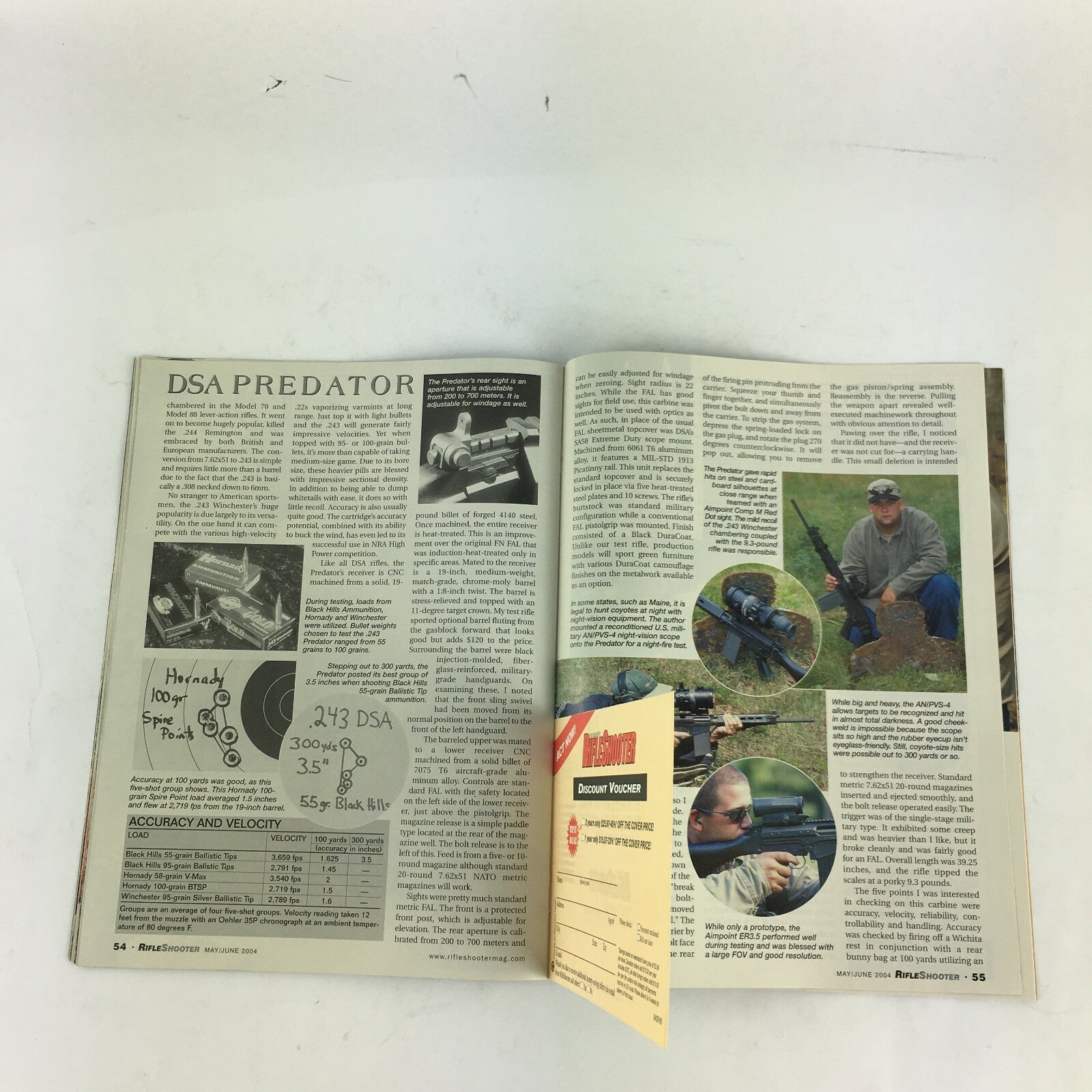 June 2004 Rifle Shooter Magazine New Rifles&Ammo For 2004 .204 Ruger .17 Mach 2