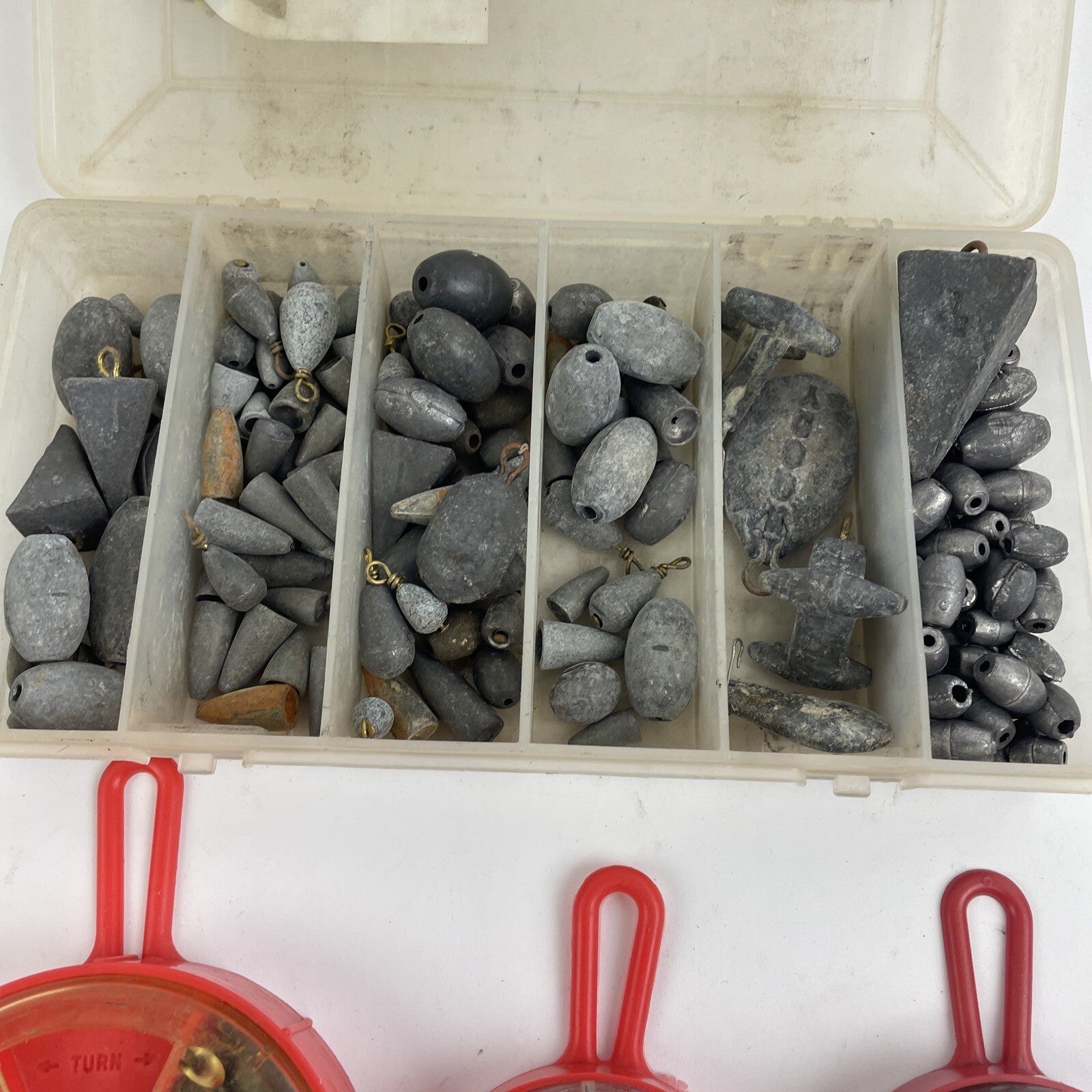 VTG.LOT OF 100+ Assorted Fresh Saltwater Lead Fishing Sinkers Weights (4.85 lbs)
