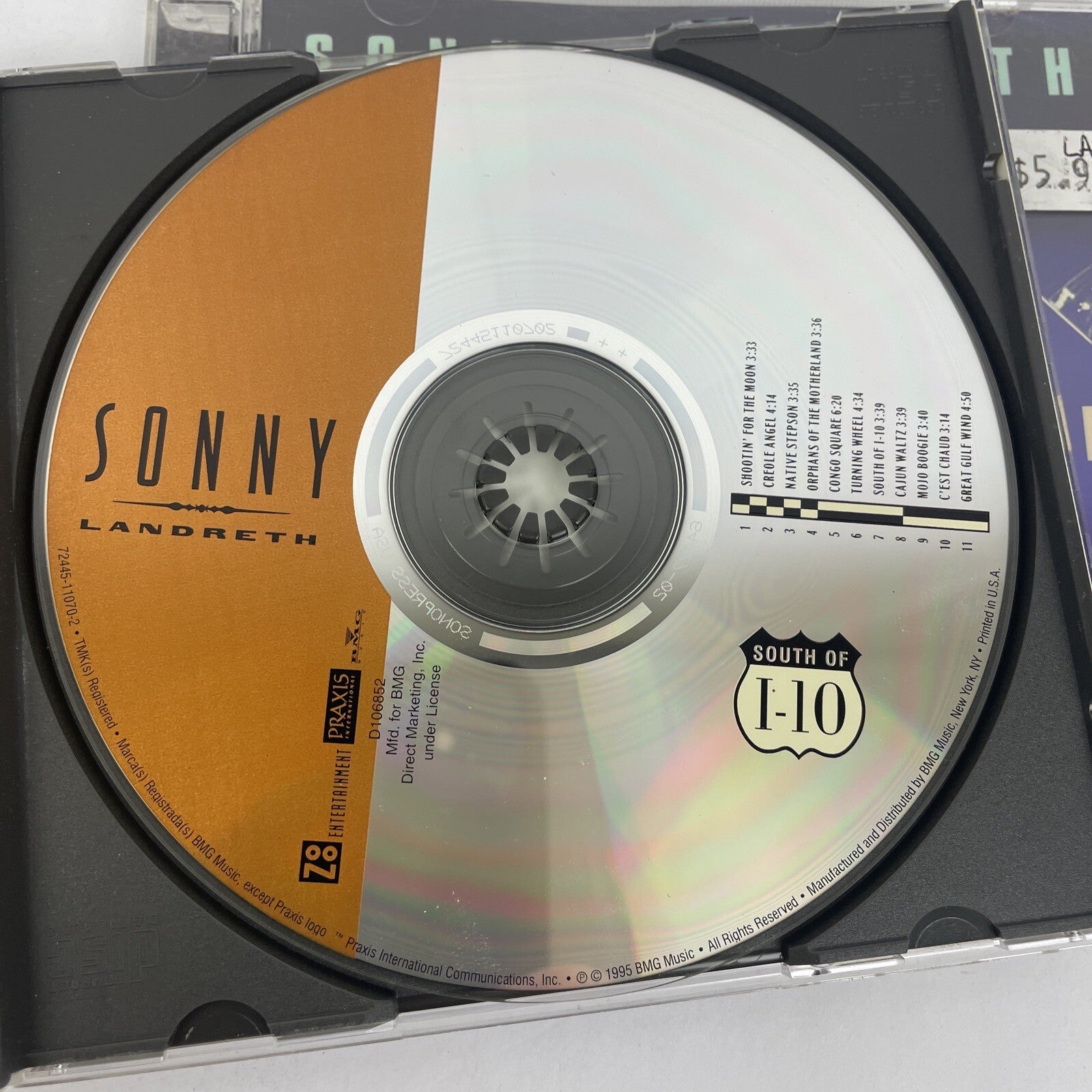 2 x SONNY LANDEREITH South Of I-10 + Prodigal Son the Collection Audio CD - L