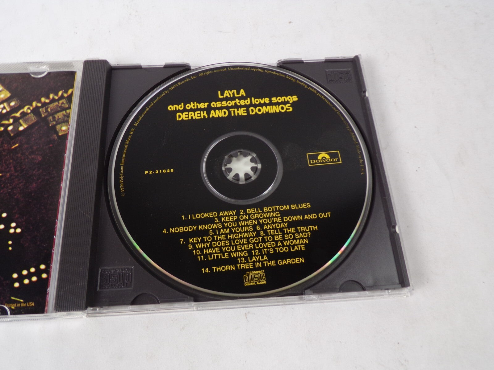 Derek And The Dominos Layla I Looked Away Bell Bottom Blues Keep On GrowingCD#41