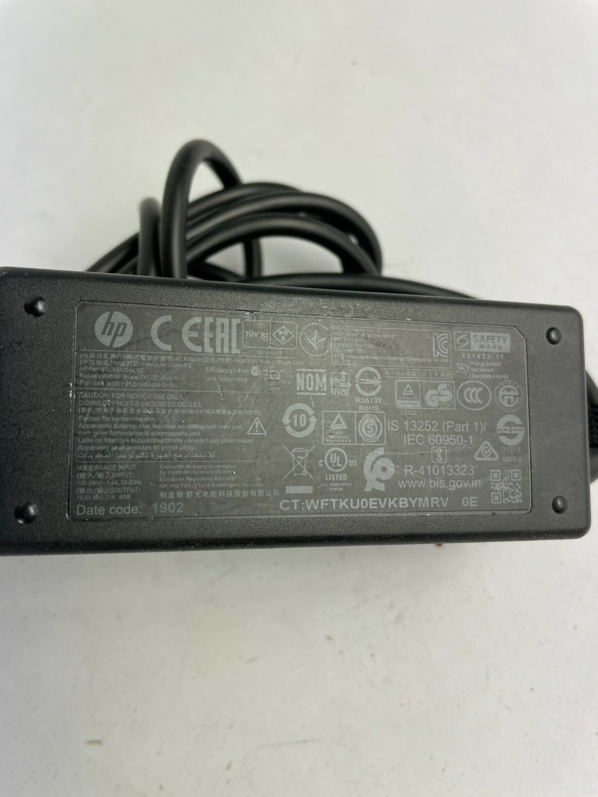 Genuine hp 854D54002 Ac Adapter Output 19.5 V 2.31 A Power Supply Adapter A96