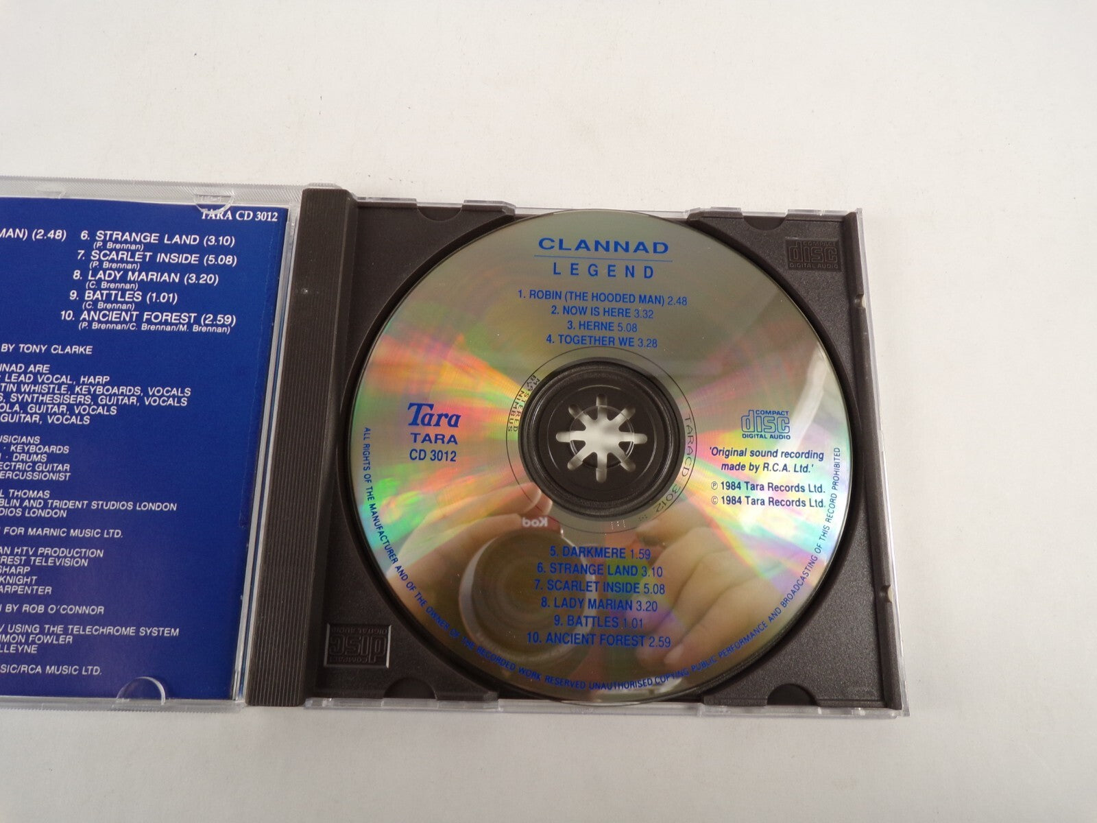 Clannad Legend Tara Cd 3012 Robin The Hooded Man Now Is Here CD#52