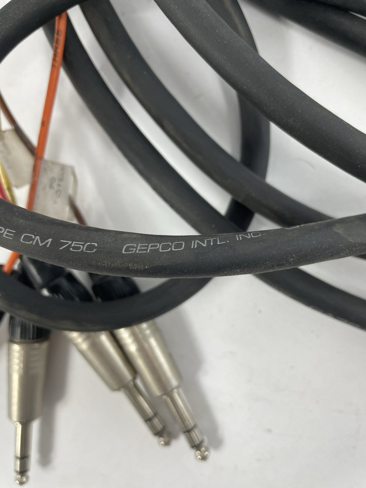 GEPCO 4 Channel Male 1/4" Phone to 3-Pin Neutrik XLR Female Male Snake Cable 20'