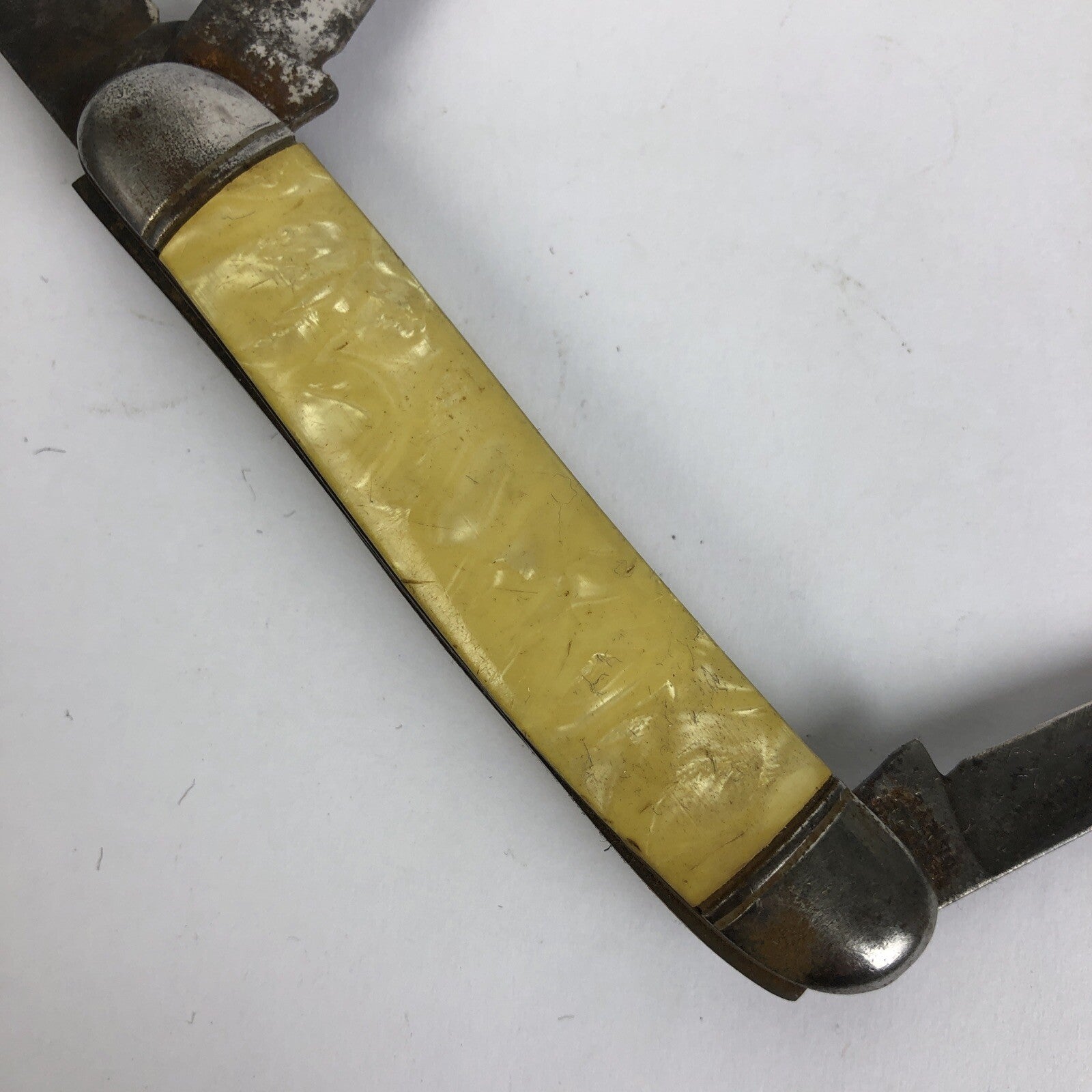 Vintage Hammer Brand 3 Blade Pearl Pen Folding Pocket Knife Made In USA