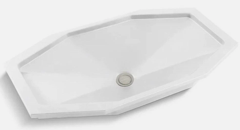 OEM Kallista P72044-WO-7 Jeton Under-Mount Sink W/ Overflow POLISHED White