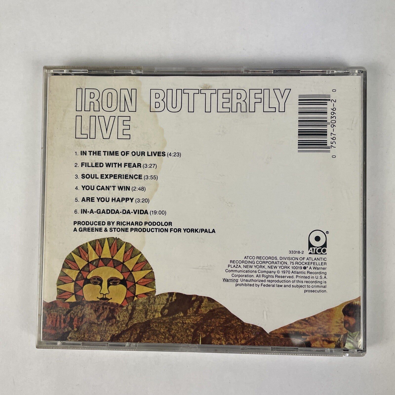 IRON BUTTERFLY - Iron Butterfly Live CD (1989) #28