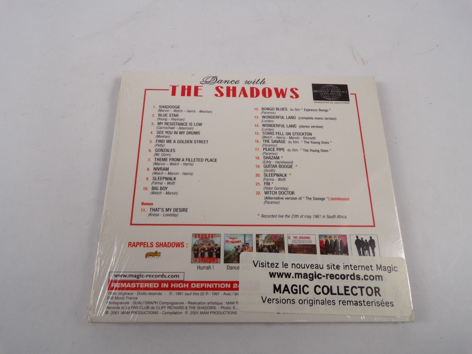 Dance witn the shadows shadoogie blue star my resistance is low CD#13
