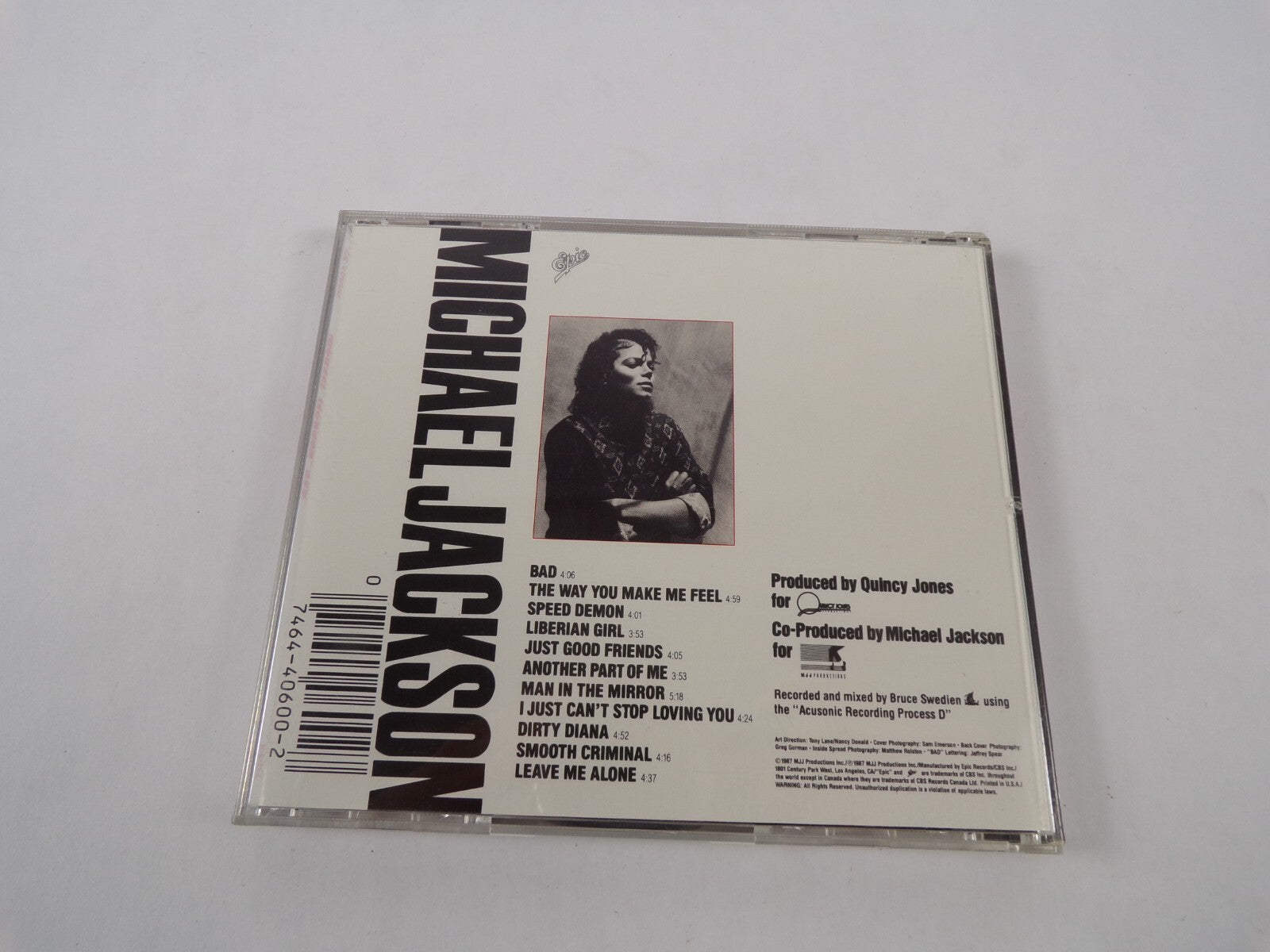 Bad Michael Jackson The Way You Make Me Feel Speed Demon Liberian Girl Just D#59