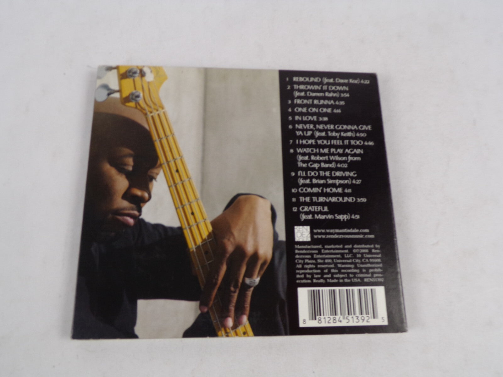Wayman Tisdale Rebound Thrown' It Down Front Kunna One On One In Love CD#58