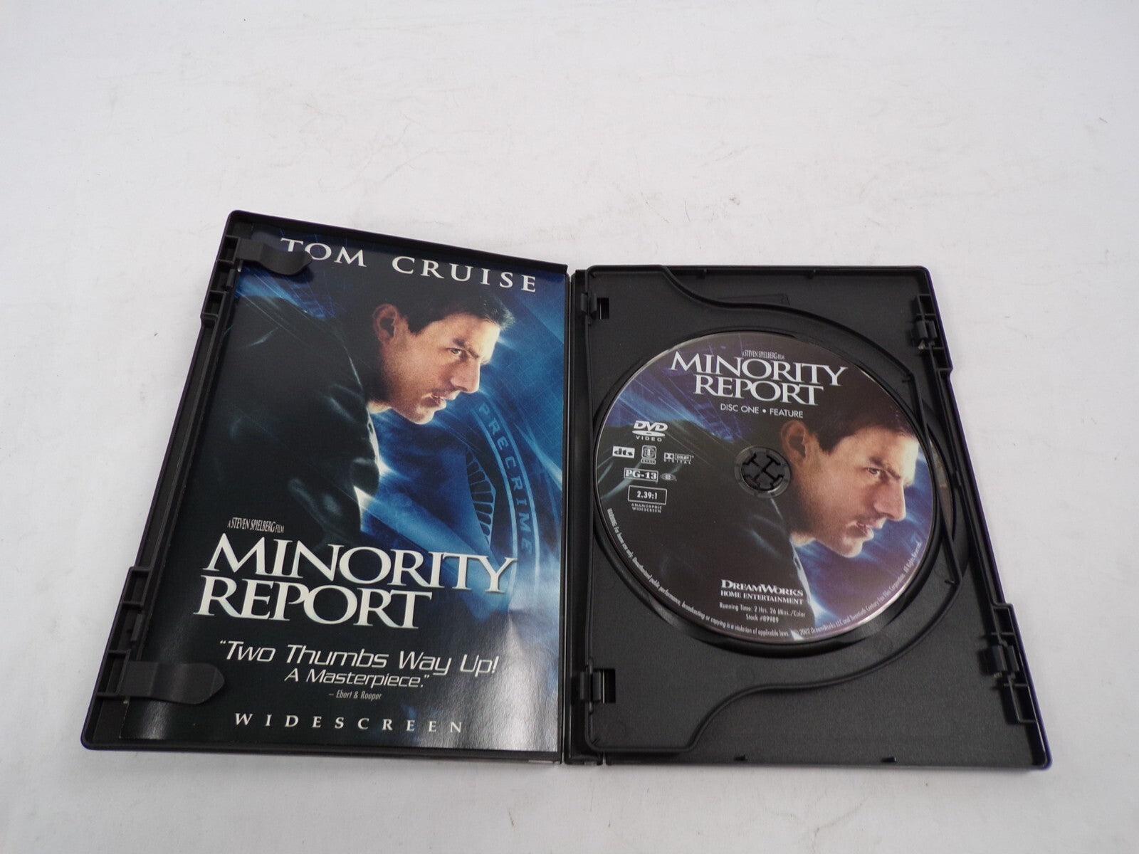 Minority Report Tom Cruise Steven Spielberg Masterpiece Action DVD Movies