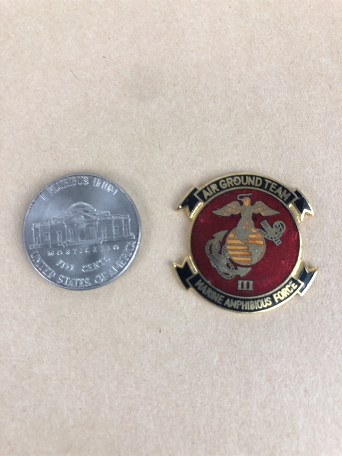 Air Ground Team III Marine Expeditionary Force 3rd MEF USMC Challenge Coin