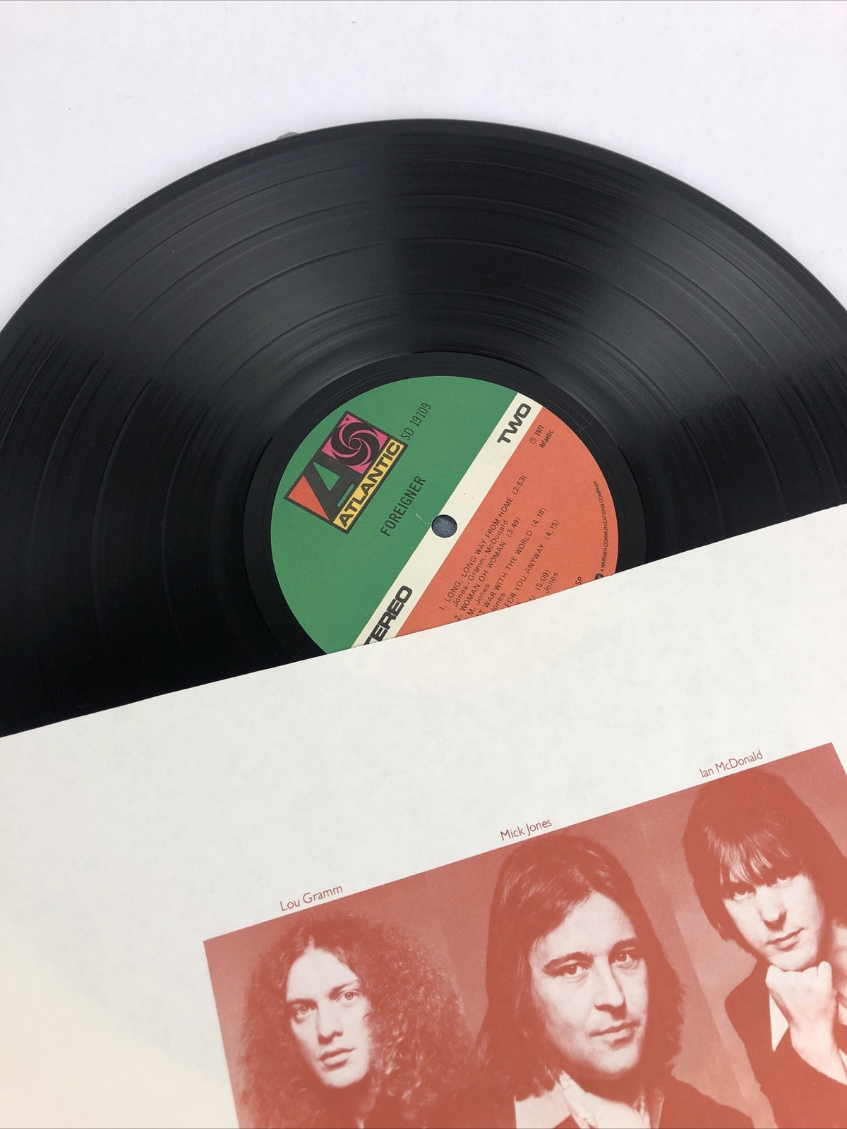 FOREIGNER 1st LP w Hype Sticker-1977 Atlantic 18215 *VGC* Free Shipping