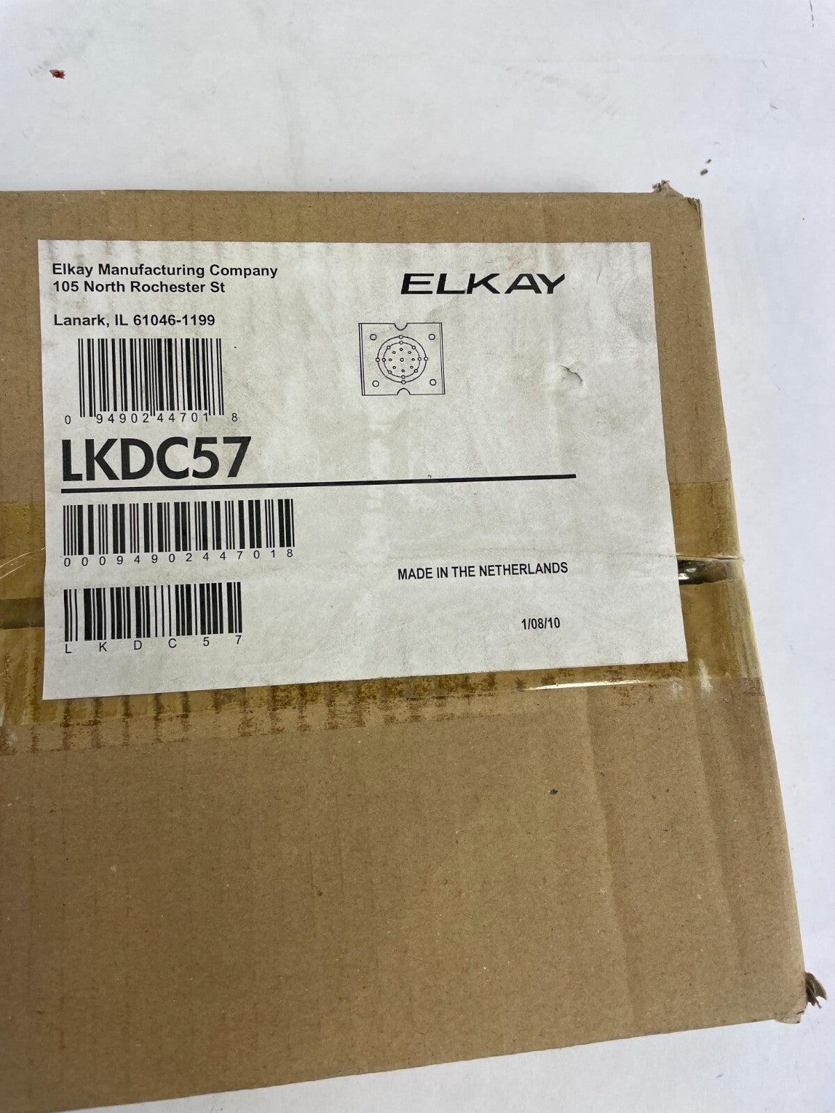 Elkay LKDC57 stainless steel square sanitary floor drain