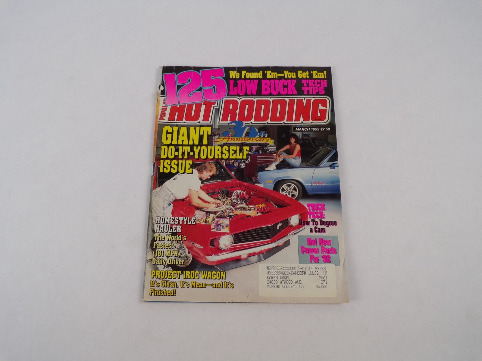 July 1992 Hot Rodding Magazine Giant Do-It-Yourself Issue Homestyle Hauler