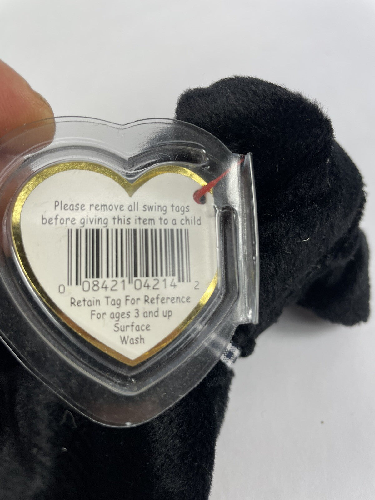 Rare TY LUKE Beanie Baby 1998/1999 with Tag Errors Holographic