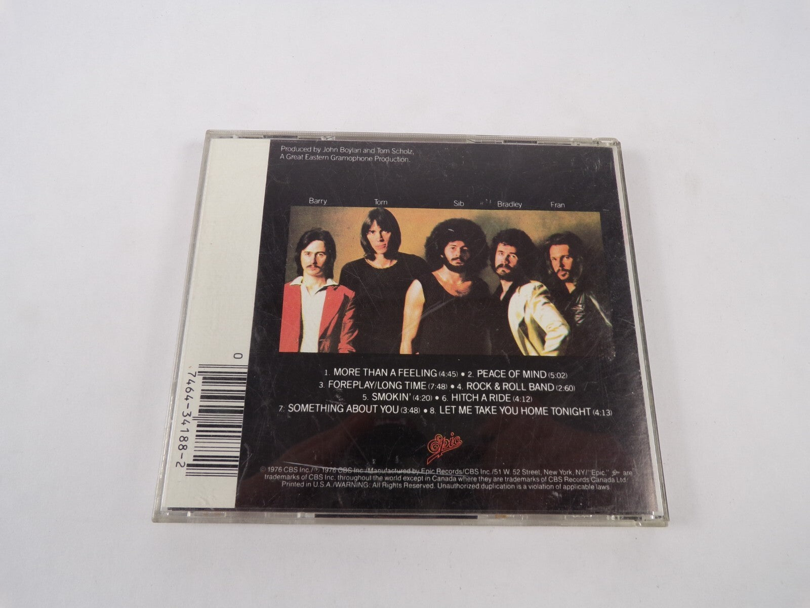 Boston More Than A Feeling Peace Of Mind Forplay Long Time Rock & Roll BandCD#46