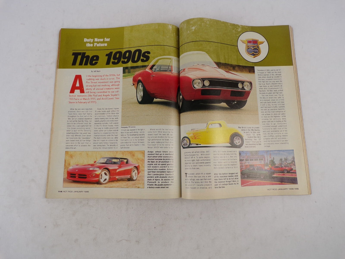 January 1998 Hot Rod Our Biggest Issue Ever! 50 Years Of Hot Rod History Decade