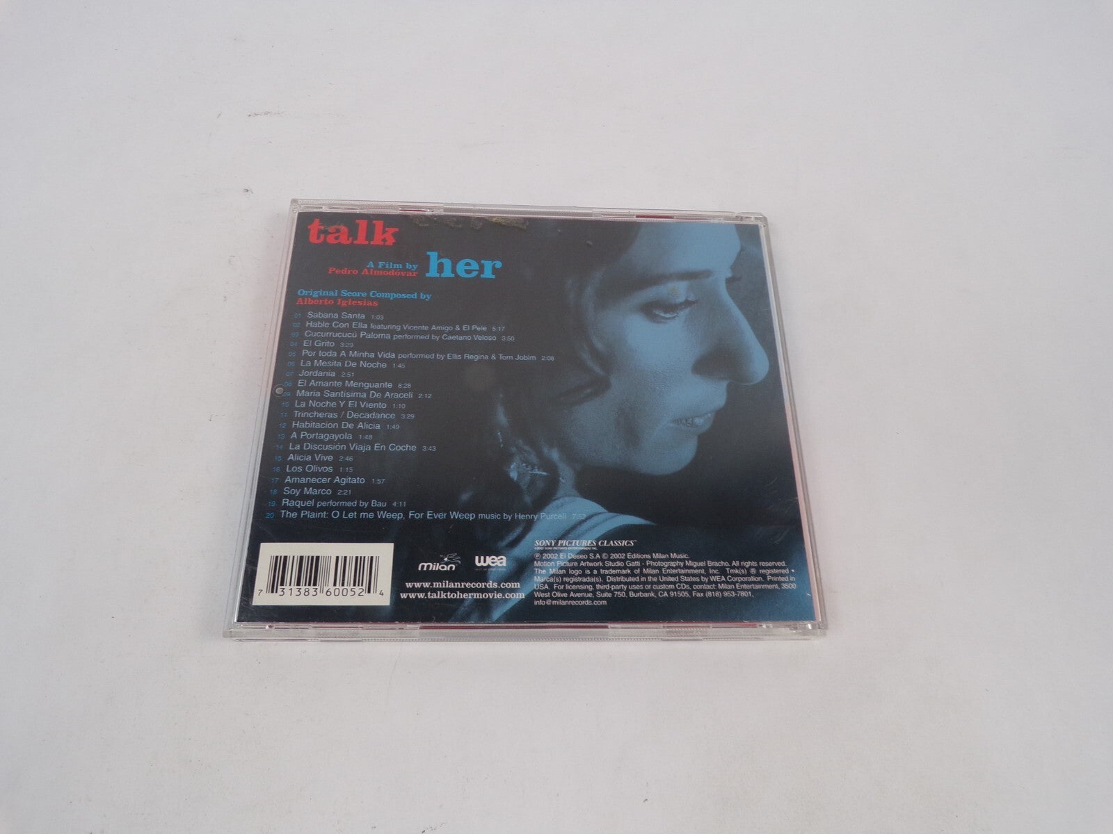 Talk To Her A Fil By Pedro Almodovar A SOny Pictures Classics Release SabanCD#69