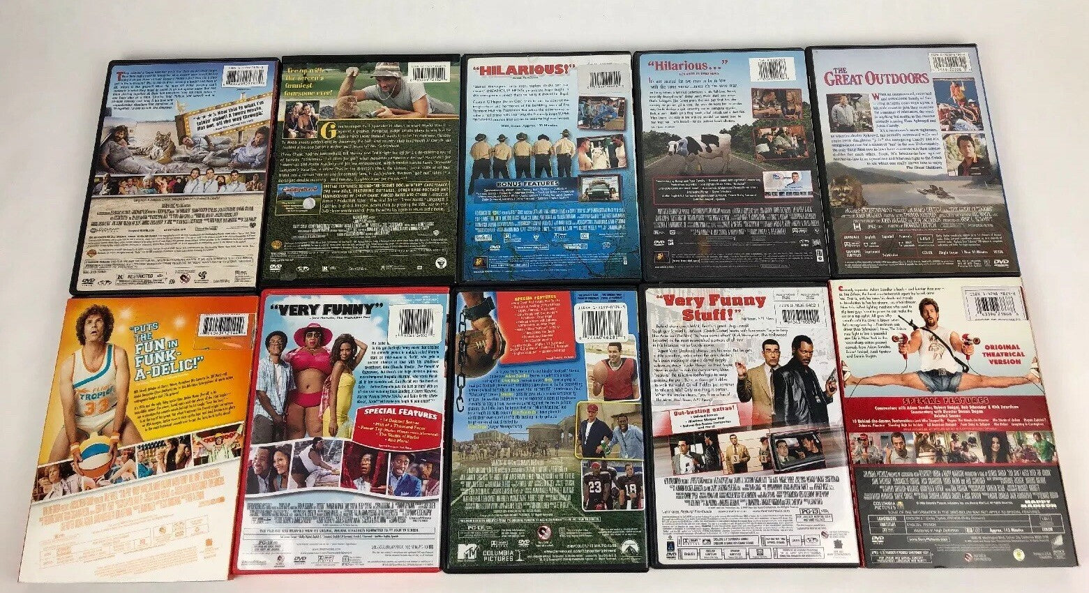 LOT OF 10 DVD MOVIES COMEDY CLASSICS FAST FREE SHIPPING * MINT DISCS