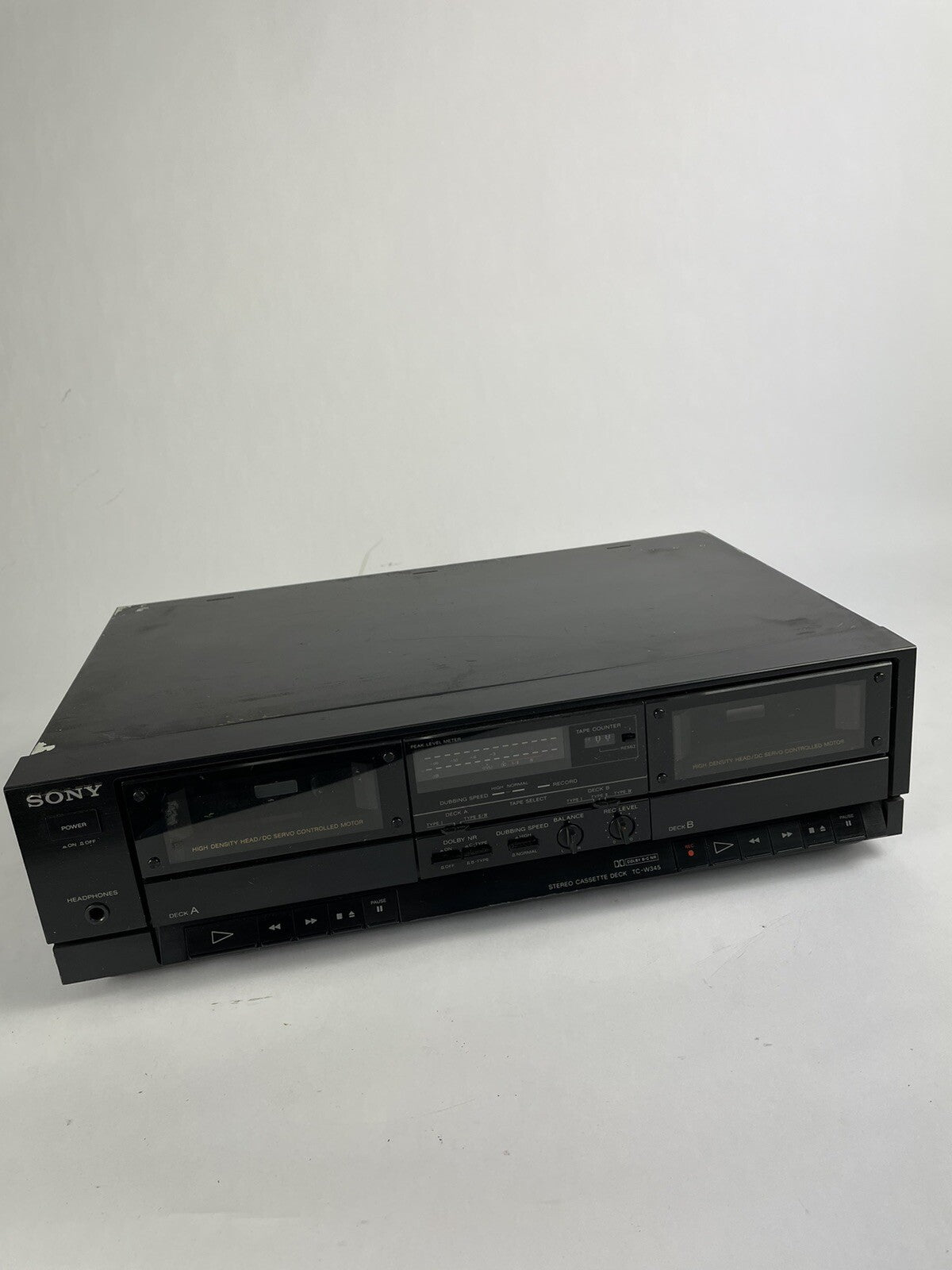 Sony Cassette Deck TC-W345 - For Parts or Repair Pls Read Description