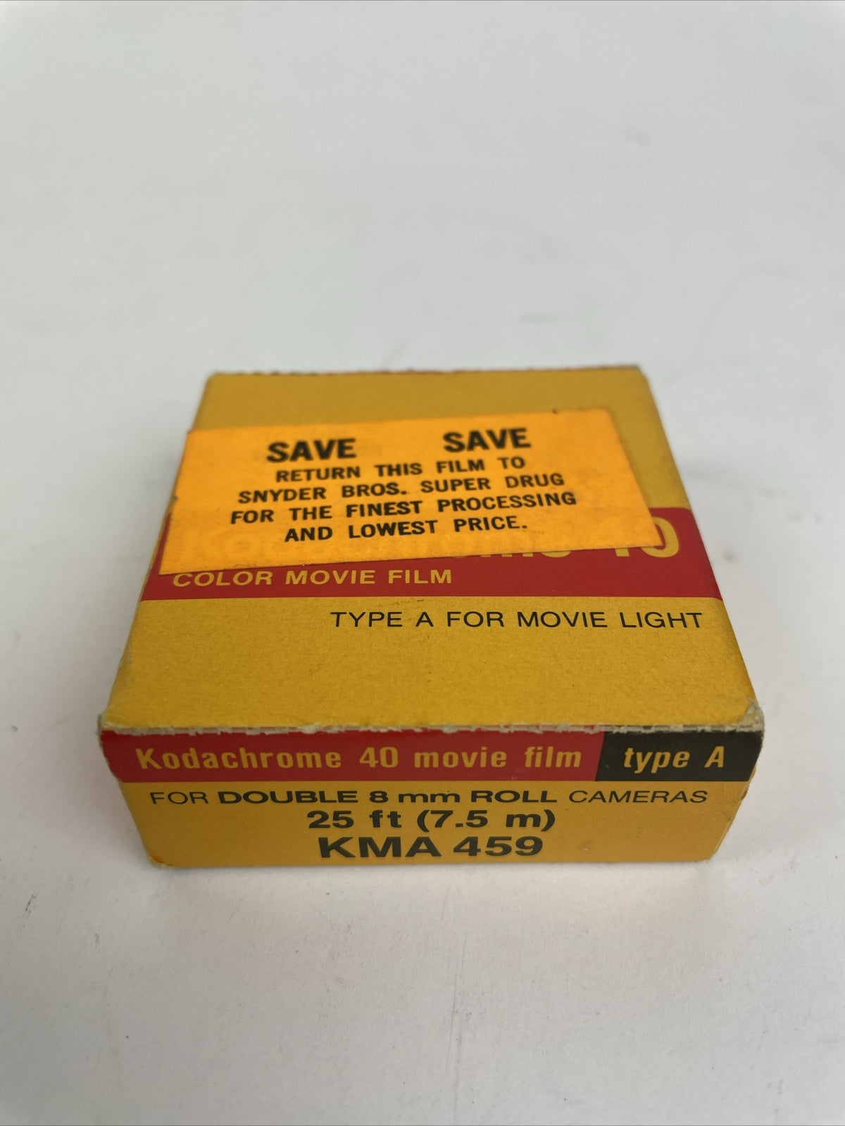 Vintage KODACHROME Movie Film KMA 459 25ft Double 8mm Roll - Open Box
