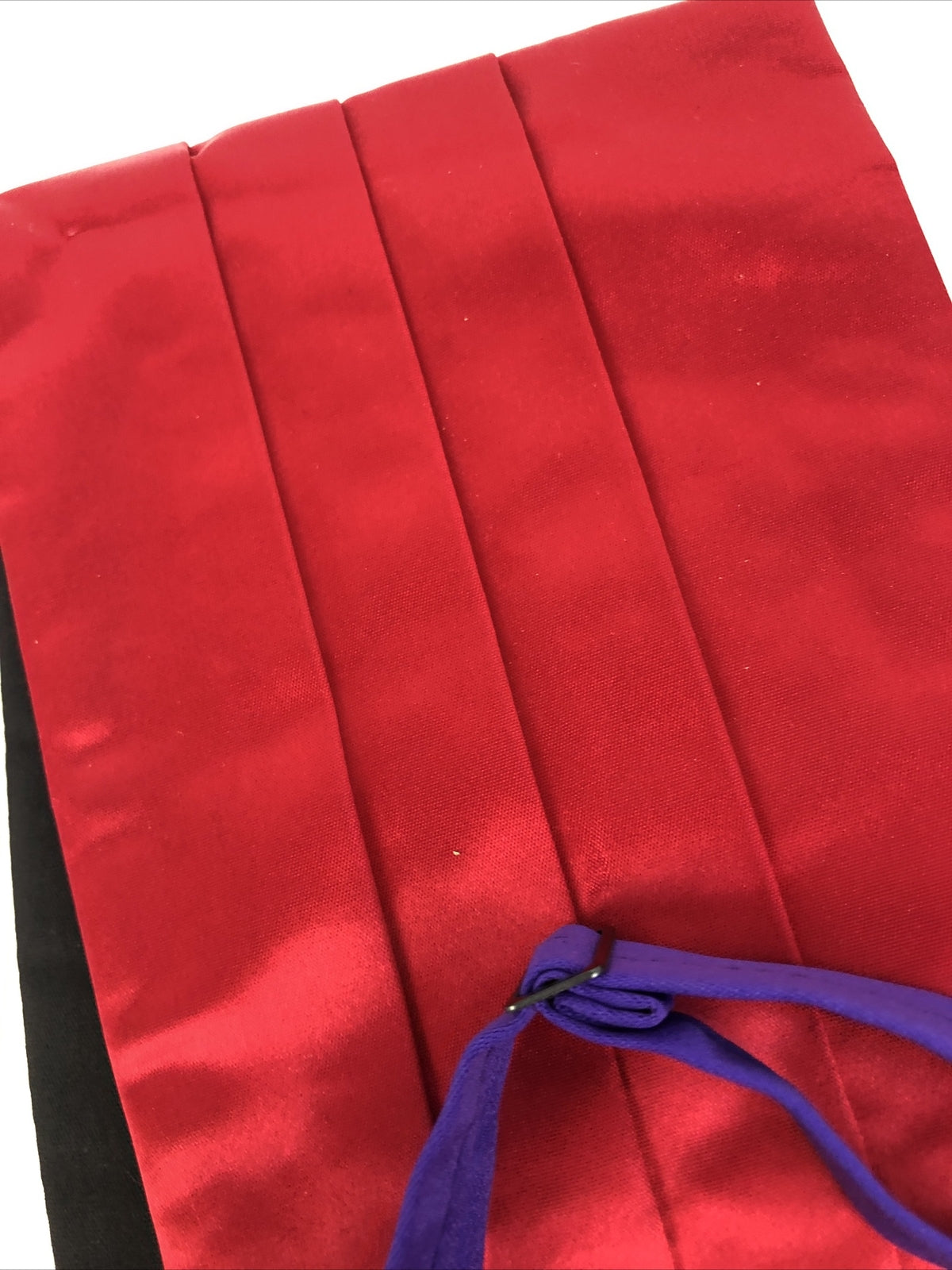 2 x Shriners Mens Purple and Red Cumber-bun Bow Tie Set LOOK