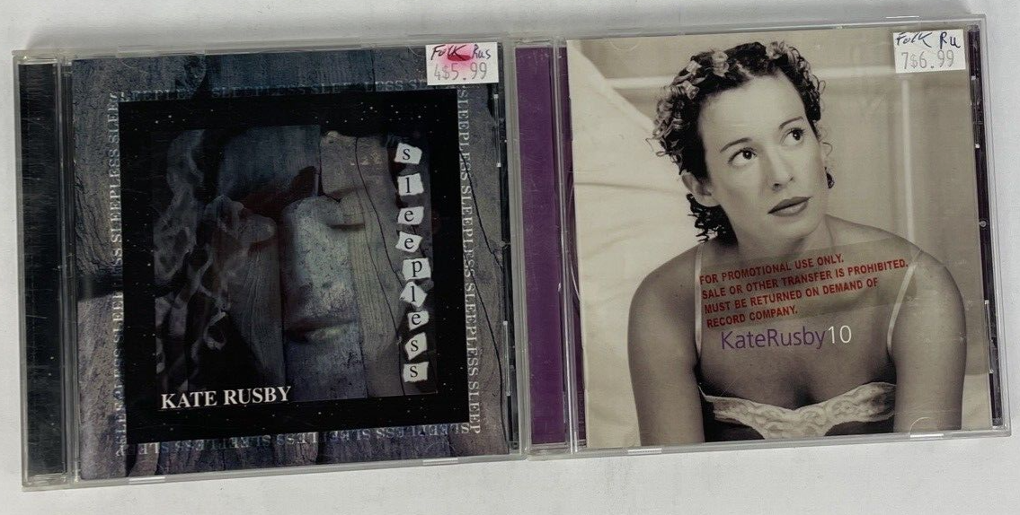 Lot of 2 x KATE RUSBY Digital Audio CD - KATERUSBY10, 2003 + SLEEPLESS, 1999