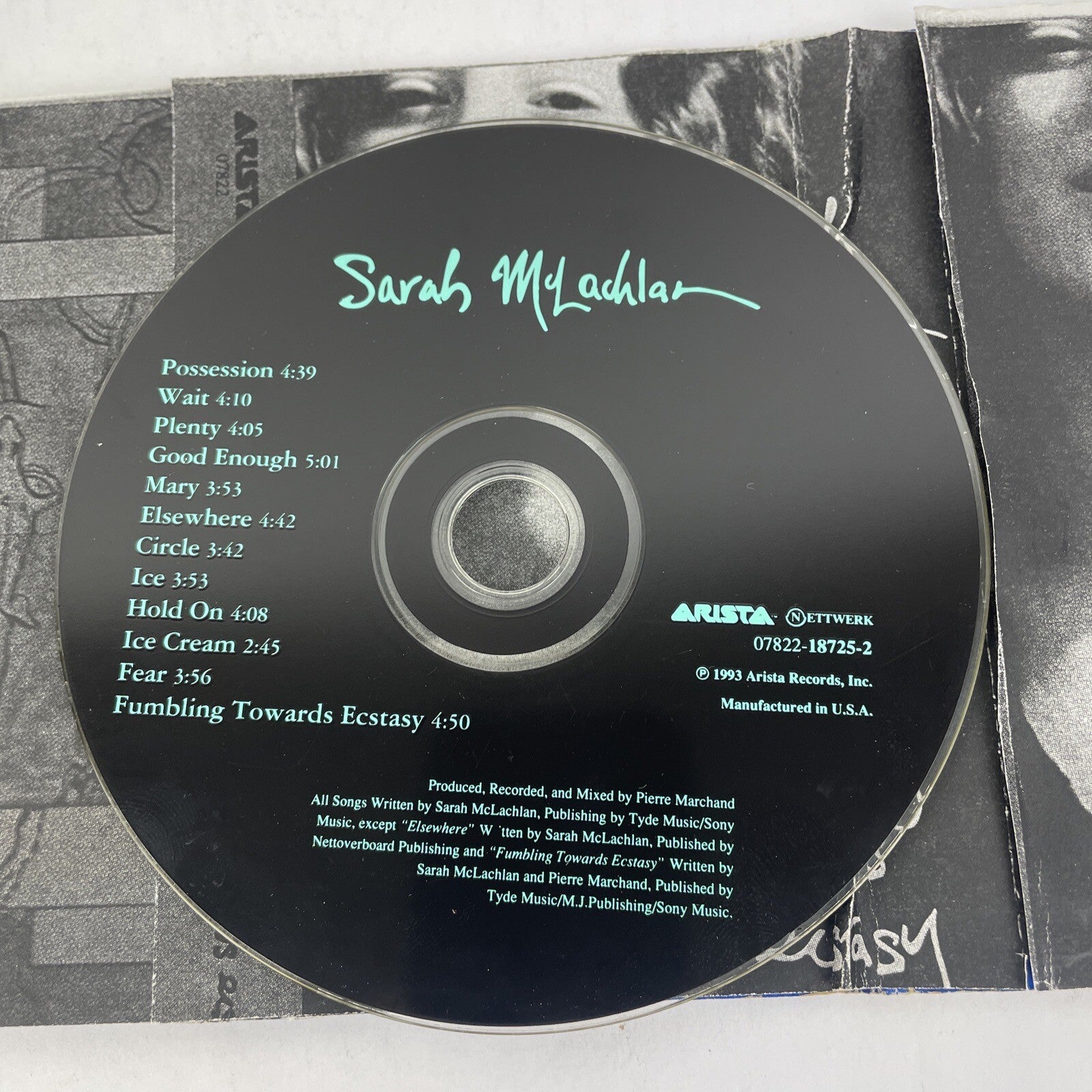 Sarah McLachlan - Lot of 2 CDs - Fumbling Towards Ecstasy 1993 - Surfacing 1997