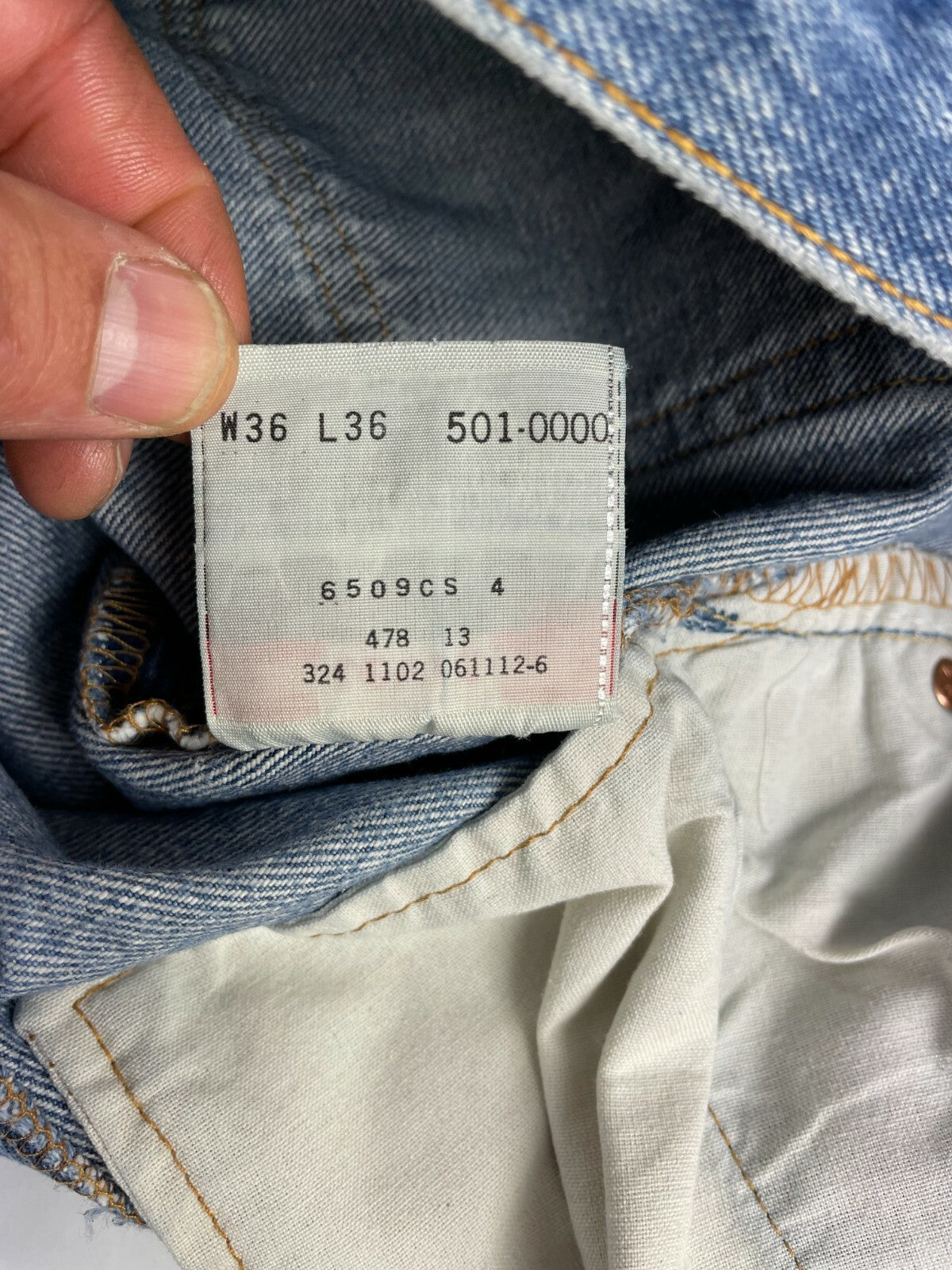 Levi's Men's Blue 501 Regular Fit Straight Leg Jeans Size W 36 L 36