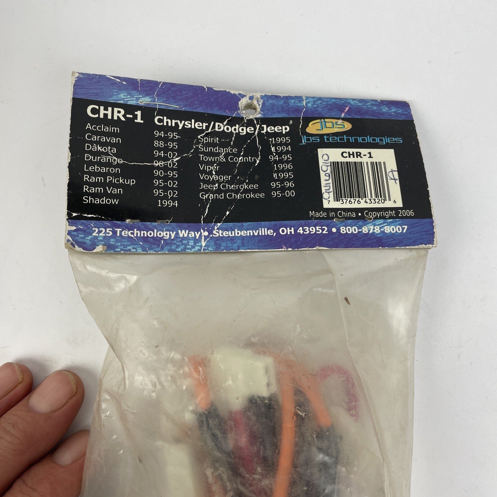JBS CHR-1 Remote Car Start Remote Start T-Harness For 95-00 Jeep Dodge Chrysler