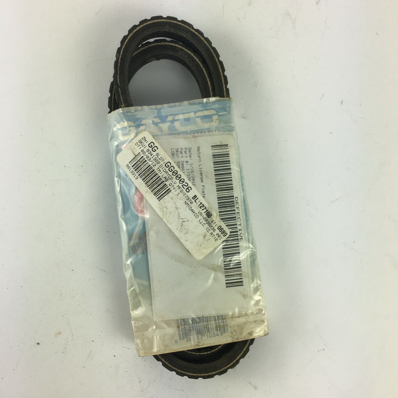 Genuine Dayco Poly Rib Automotive Tensioner Belt 17370 A3