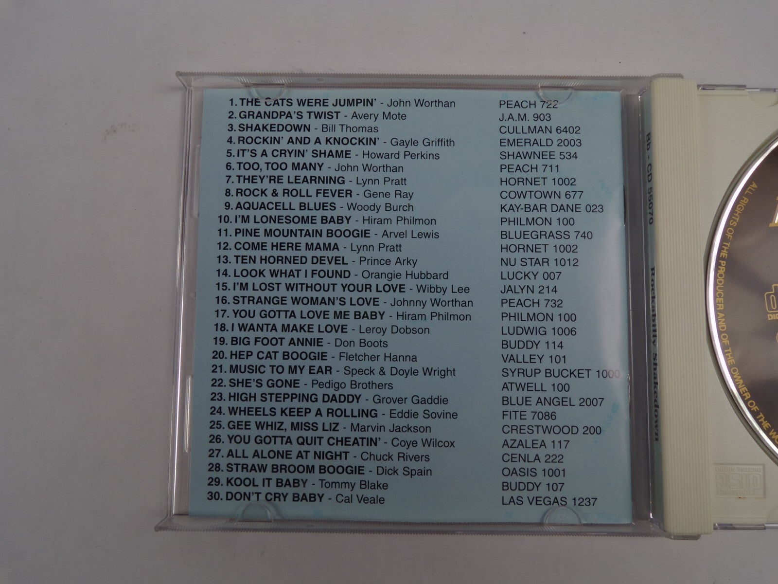 Rockabilly Shakedown The Cats Were Jumpin Shakedown Aquacell Blues CD#41