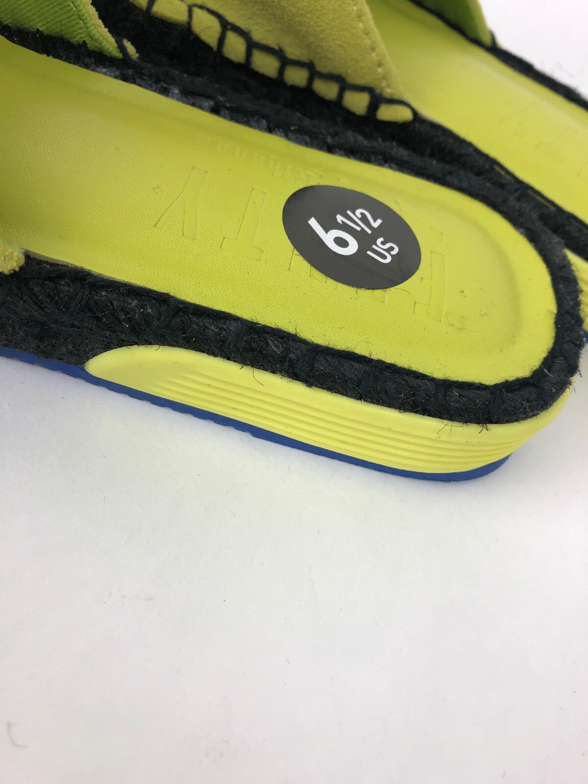 Fenty Puma by Rihanna Espandrille Sulphur Spring Blue Black Slip On Slides 6.5