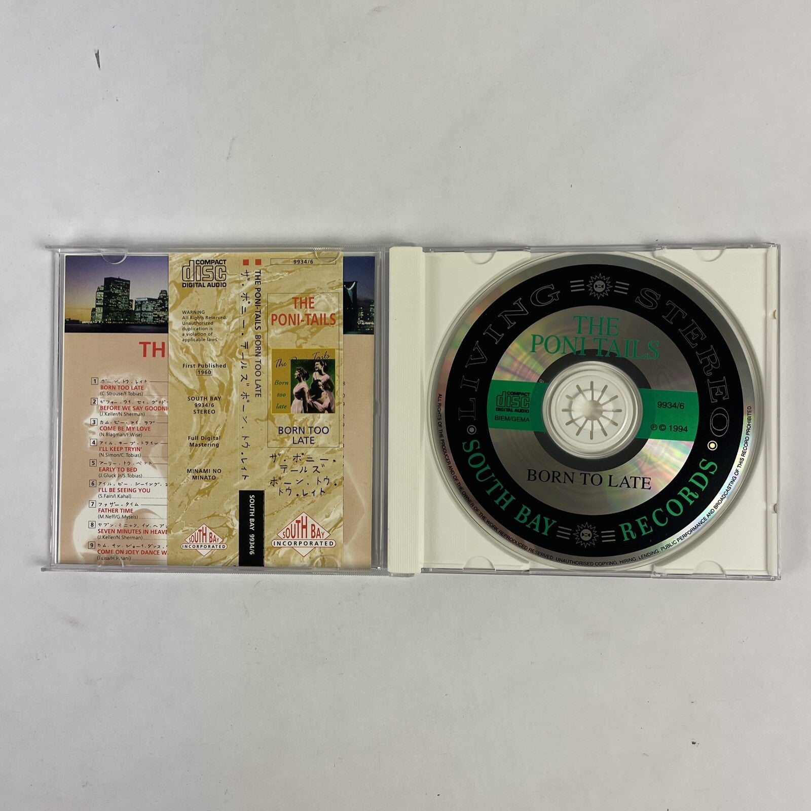 The Poni-Tails - Born Too Late CD Japanese Import #17
