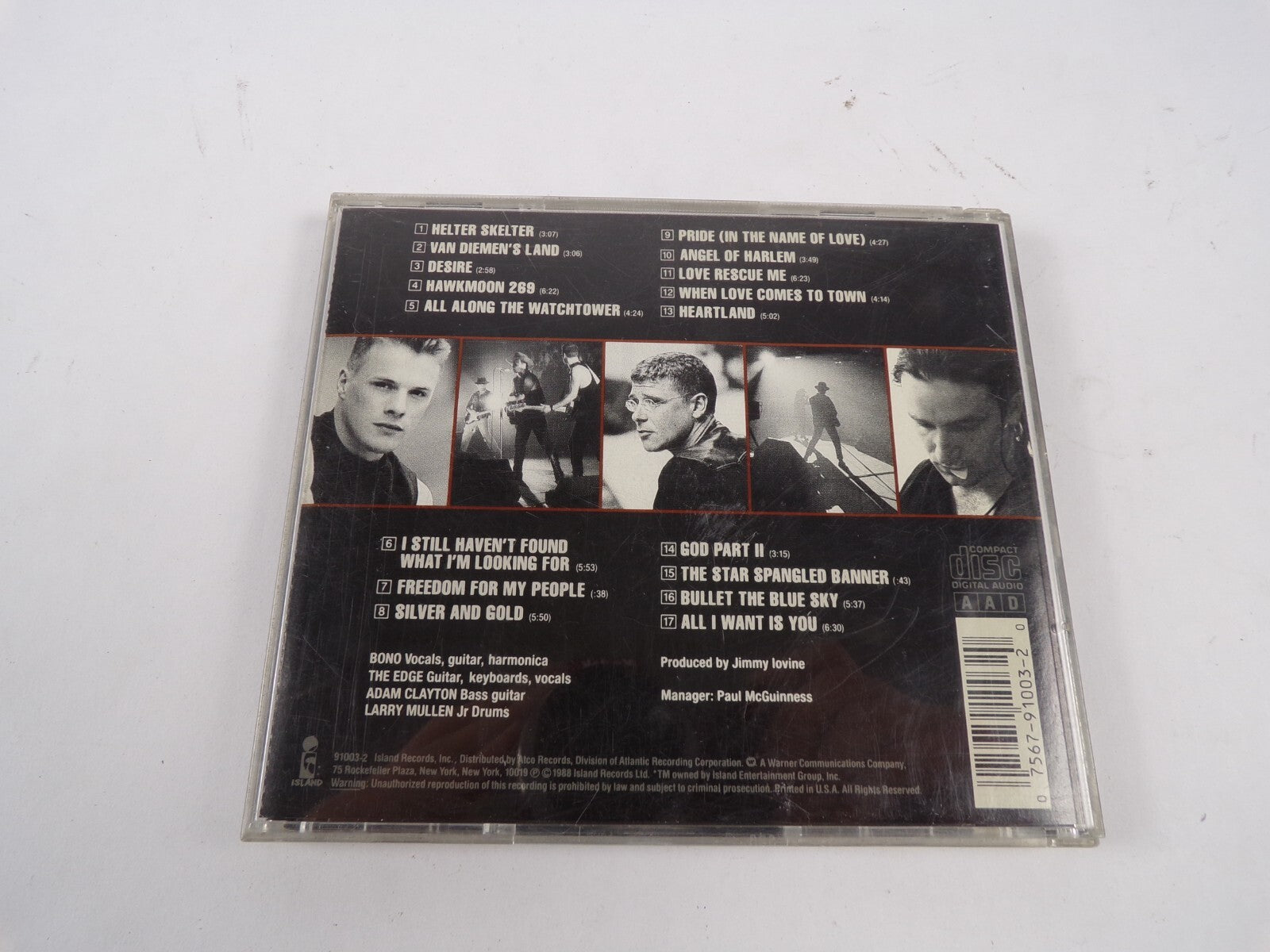 U2 Rattle And Hum Helter Skelter Desire Heartland When Love Comes To Down CD#61