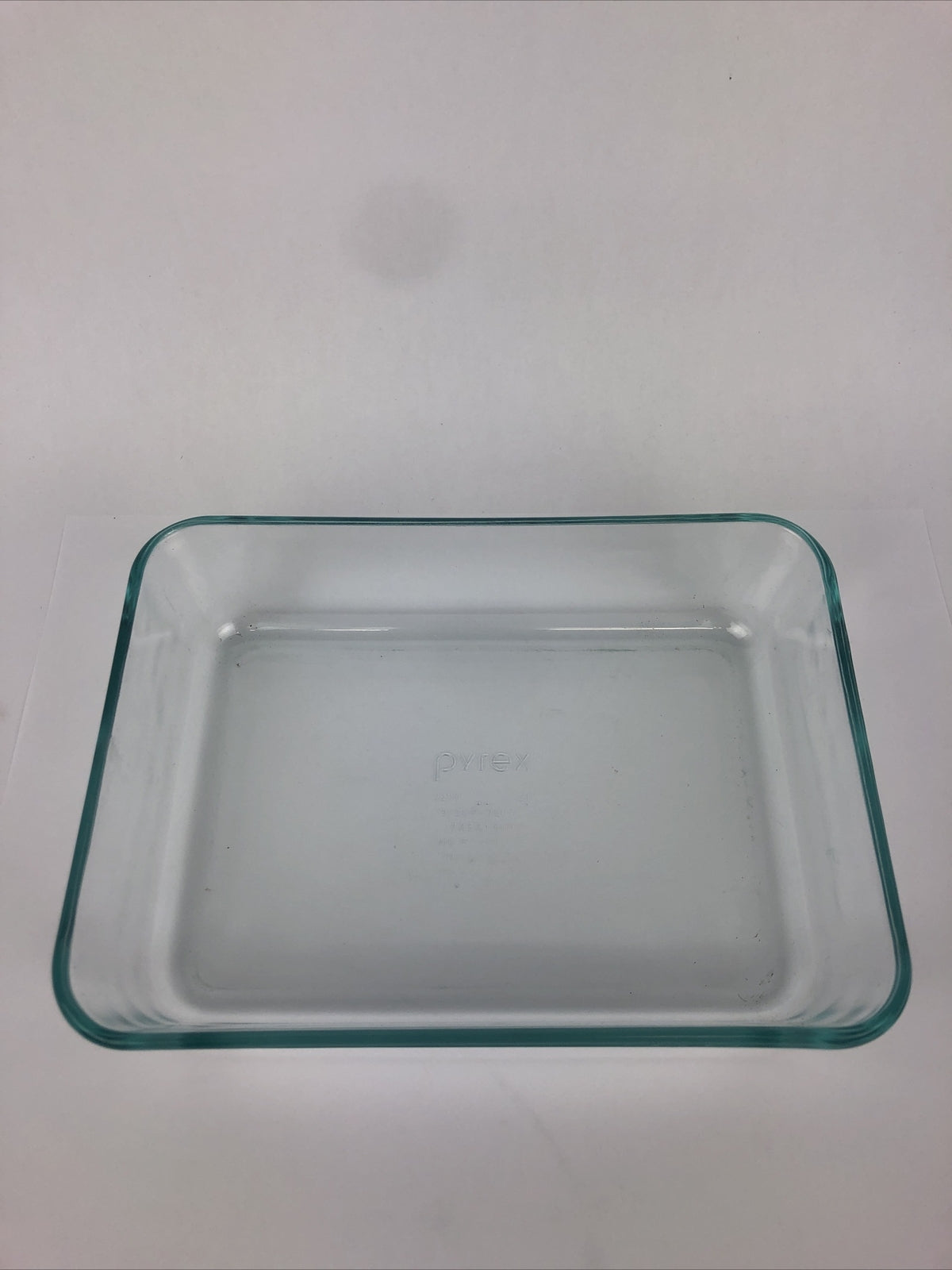 PYREX VISIONS Blue Green 3 CUP VINTAGE RECTANGULAR BAKING DISH CASSEROLE #7210