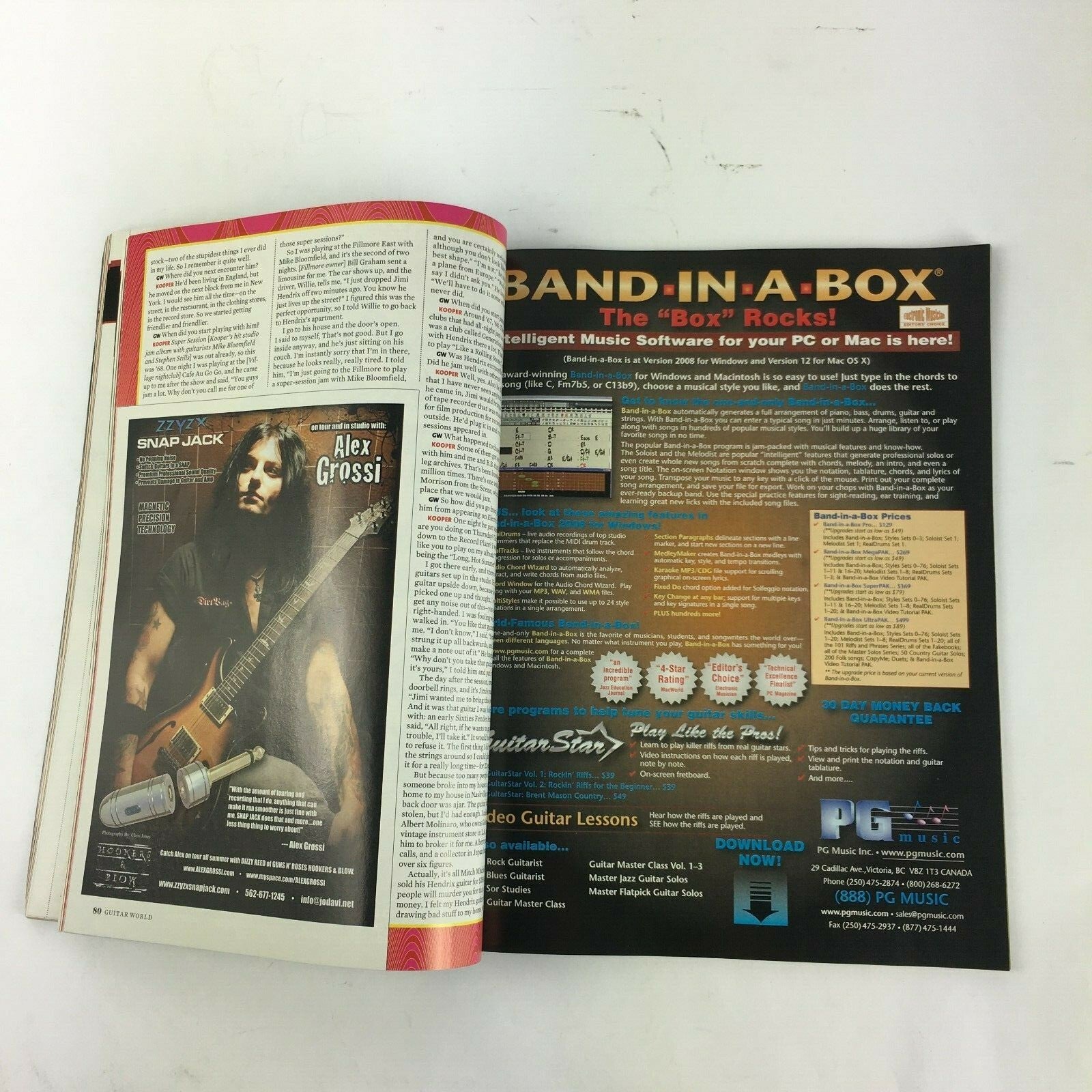 2009 Guitar World Magazine Electric Lady Land Metallica Judas Priest Opeth