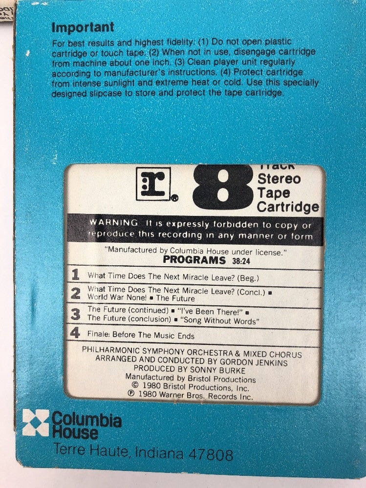 FRANK SINATRA The Future TRILOGY 3 PACK 8 TRACK TAPES COLUMBIA HOUSE FSTSHP