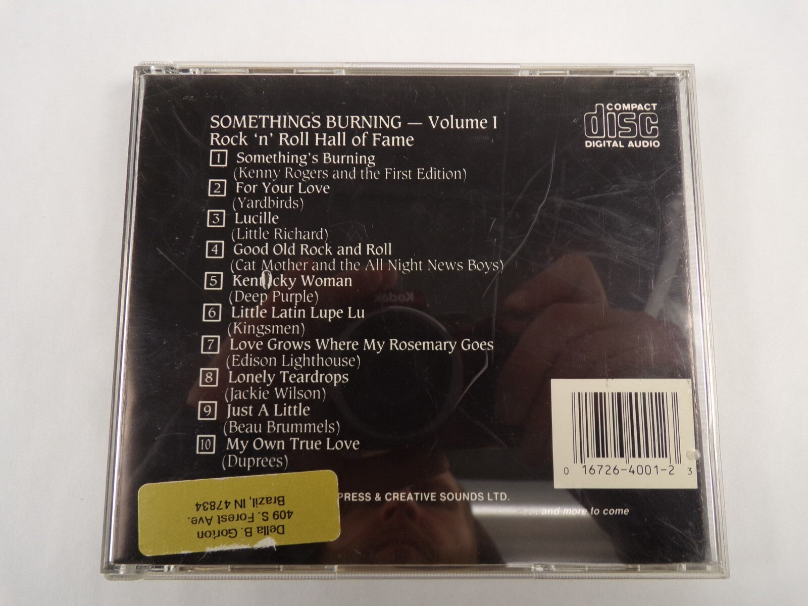 Rock N Roll Hall Of Fame Somethings Burning For Your Love Lucille CD#54