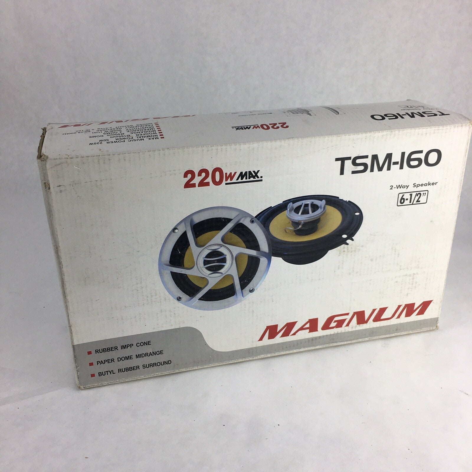 Magnum TSM-160 coaxial 2 way car audio speakers 6 1/2"
