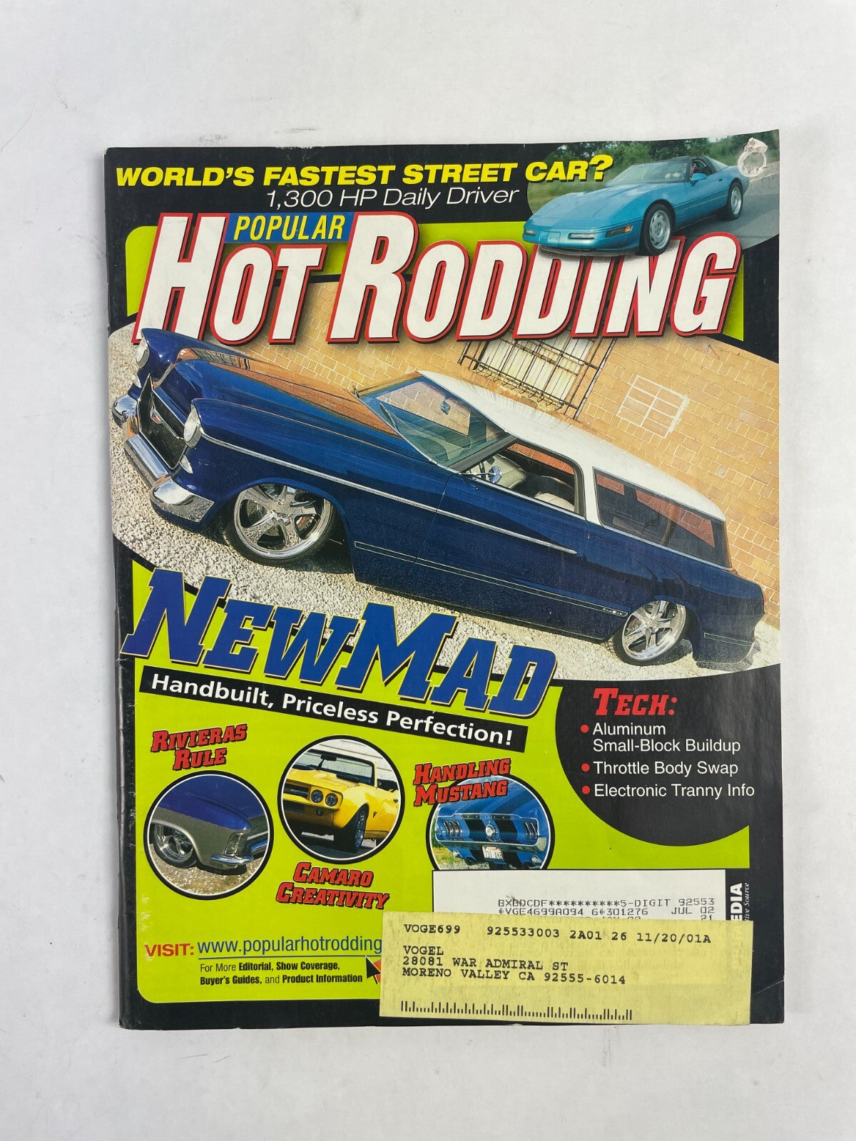 November 2004 Hot Rodding Magazine New Mad Handbuilt Pricesless Perfection