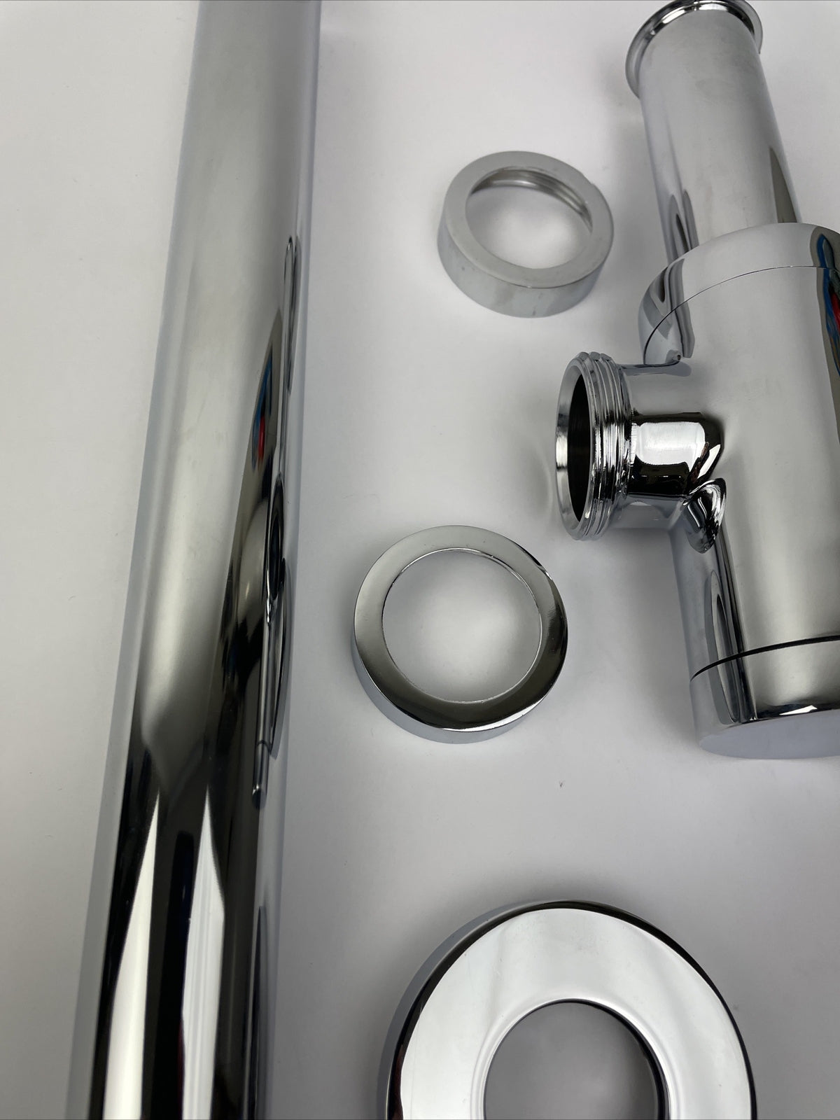 Siphon Modern Designer Decorative P Trap P-Trap Chrome NOS - LOOK