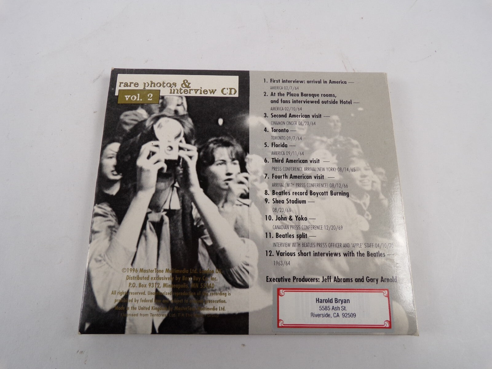 The Beatles rare photos & interview t first interview: arrival in america CD#13